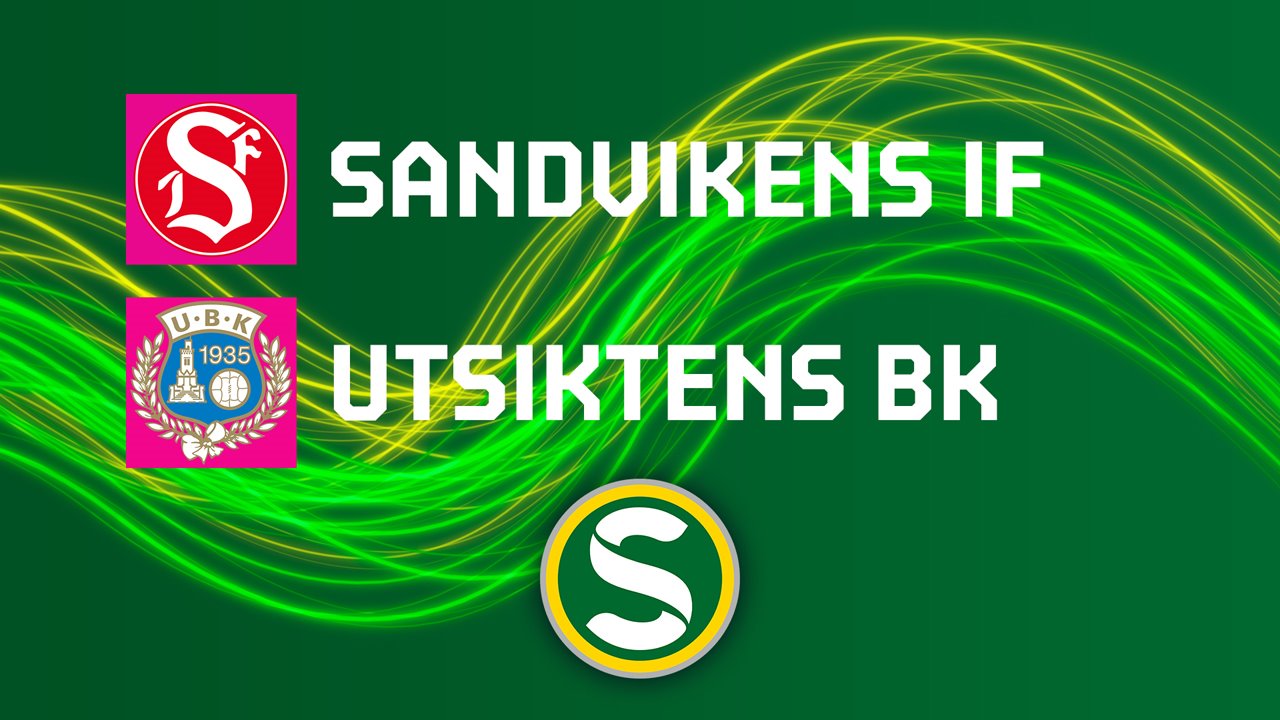 Sandvikens vs Utsiktens BK poster Sandvikens vs Utsiktens BK poster