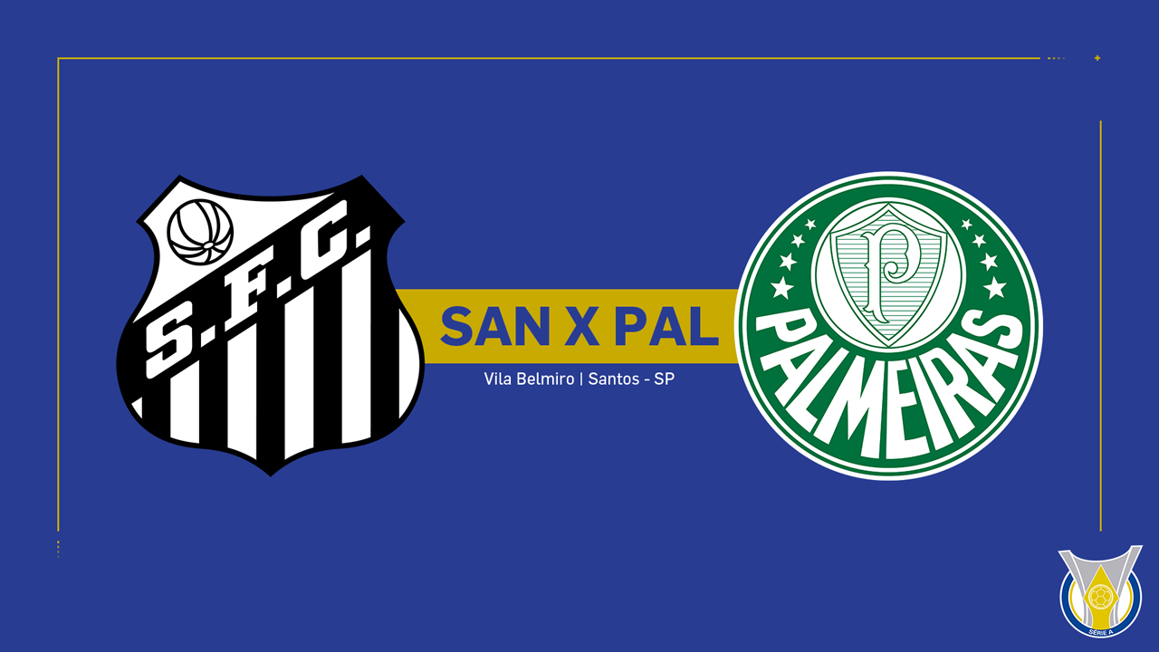 Santos vs Palmeiras poster Santos vs Palmeiras poster