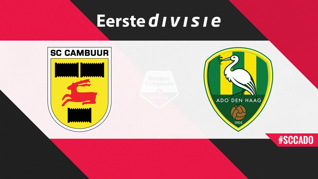 SC Cambuur vs ADO Den Haag poster SC Cambuur vs ADO Den Haag poster
