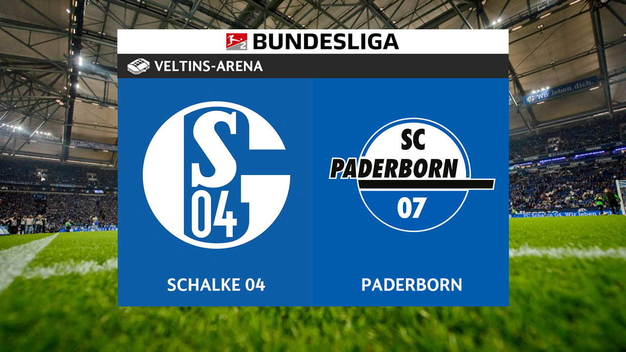 Schalke 04 vs Paderborn poster