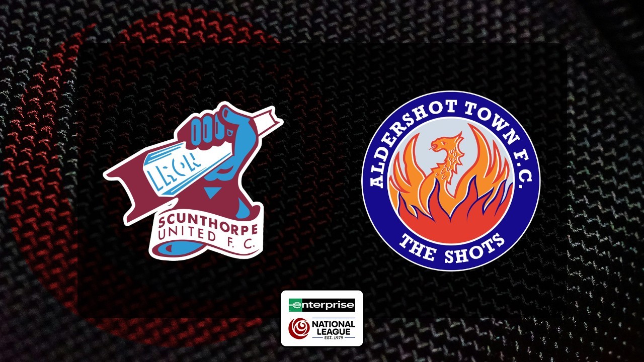 Scunthorpe United vs Aldershot Town poster