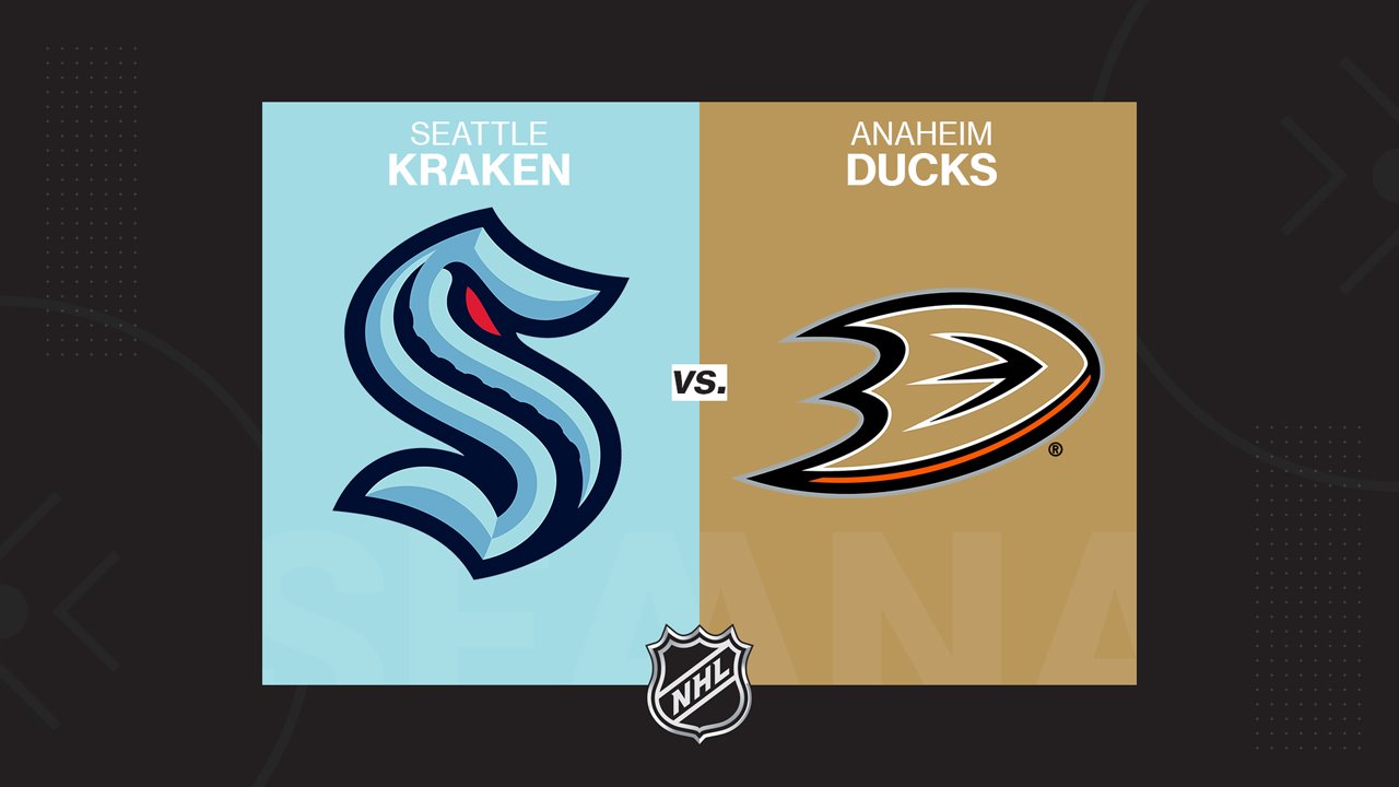 Seattle Kraken vs Anaheim Ducks poster