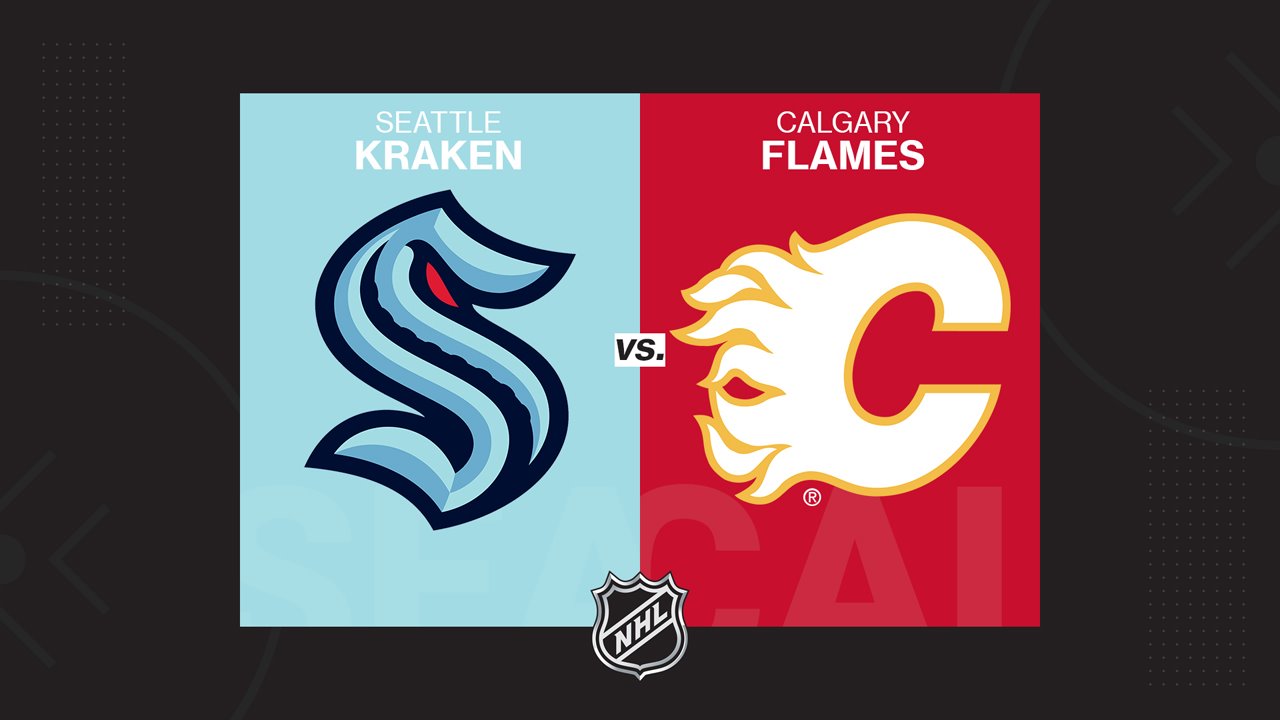 Seattle Kraken vs Calgary Flames poster