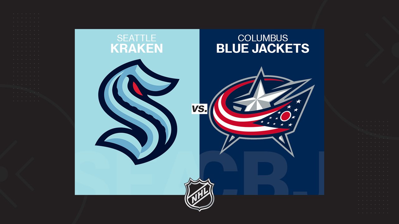 Seattle Kraken vs Columbus Blue Jackets poster