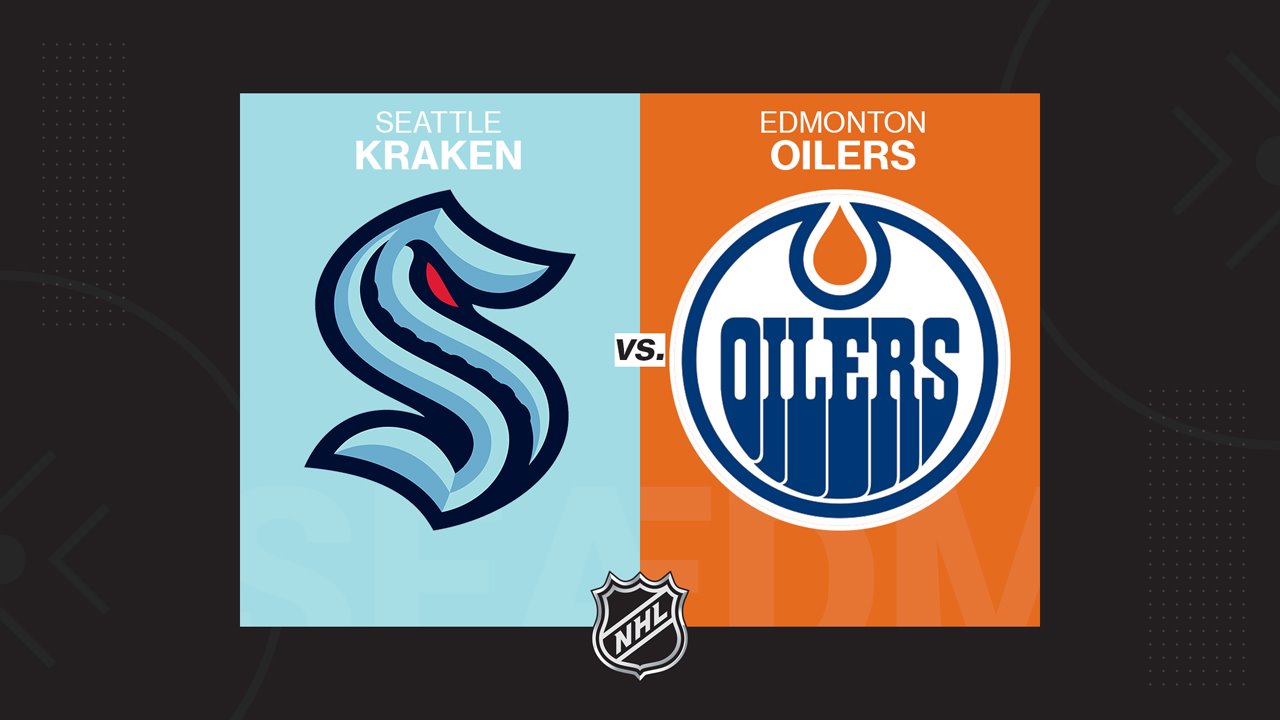 Seattle Kraken vs Edmonton Oilers poster