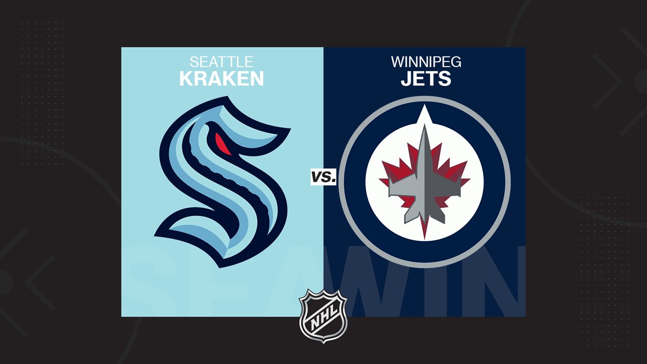 Seattle Kraken vs Winnipeg Jets poster Seattle Kraken vs Winnipeg Jets poster