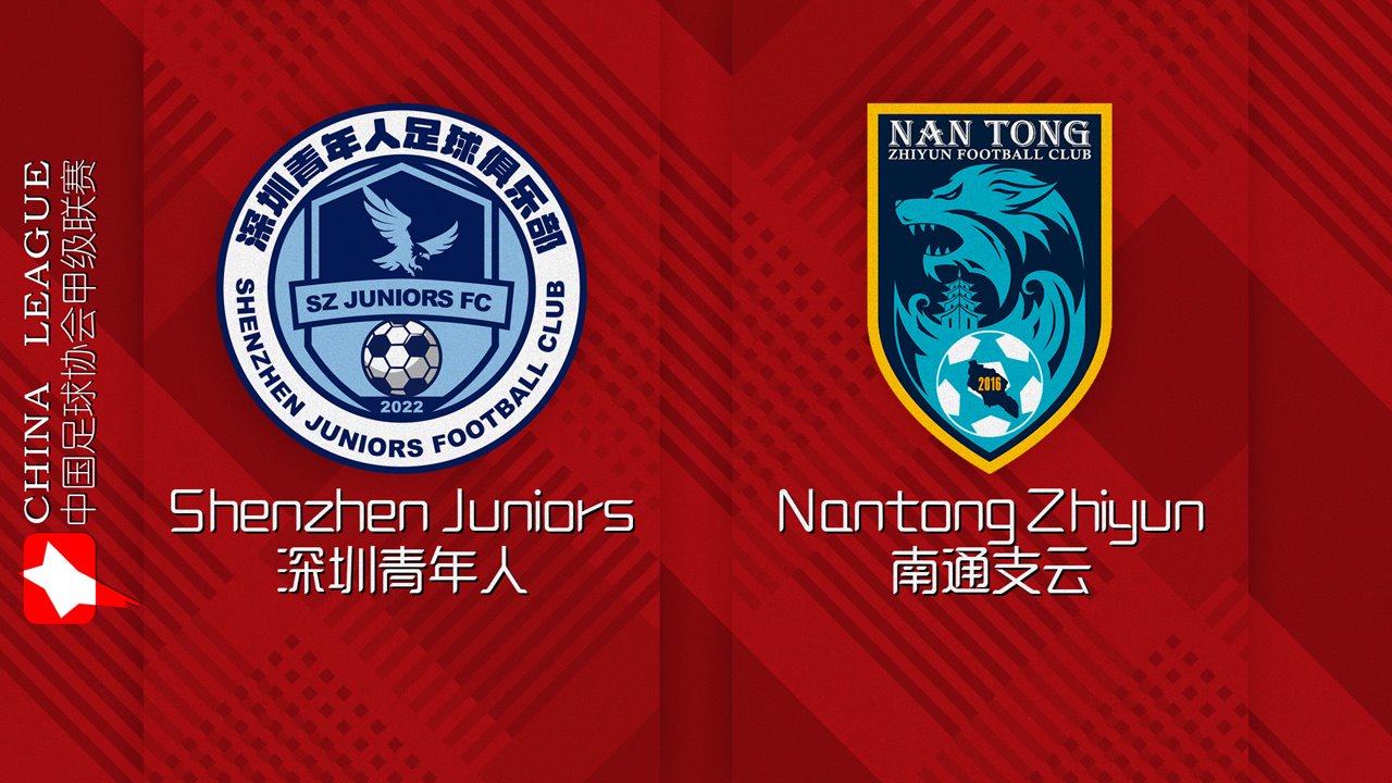 Shenzhen Juniors vs Nantong Zhiyun poster