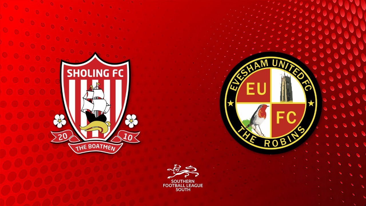 Sholing vs Evesham United poster