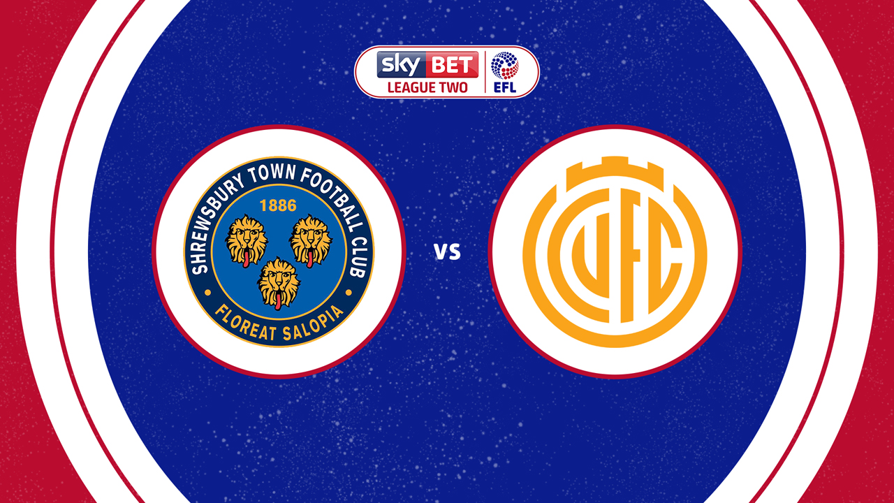 Shrewsbury Town vs Cambridge United poster