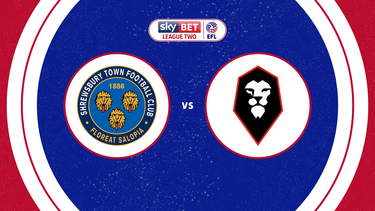 Shrewsbury Town vs Salford City poster