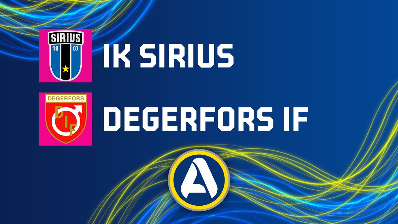 Sirius vs Degerfors poster