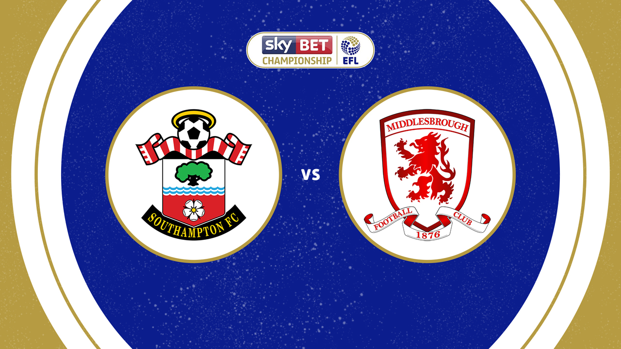 Southampton vs Middlesbrough poster Southampton vs Middlesbrough poster