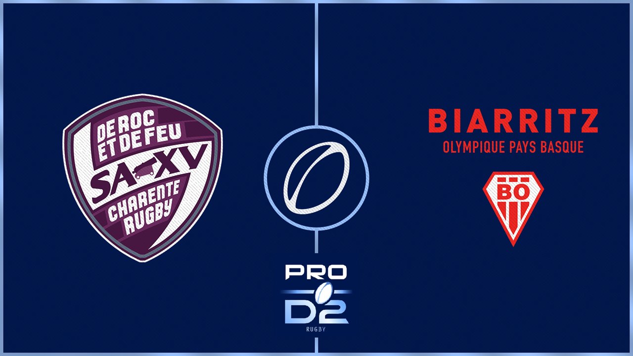 Soyaux Angoulême XV Charente vs Biarritz Olympique poster