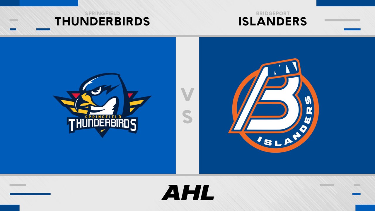 Springfield Thunderbirds vs Bridgeport Islanders poster Springfield Thunderbirds vs Bridgeport Islanders poster