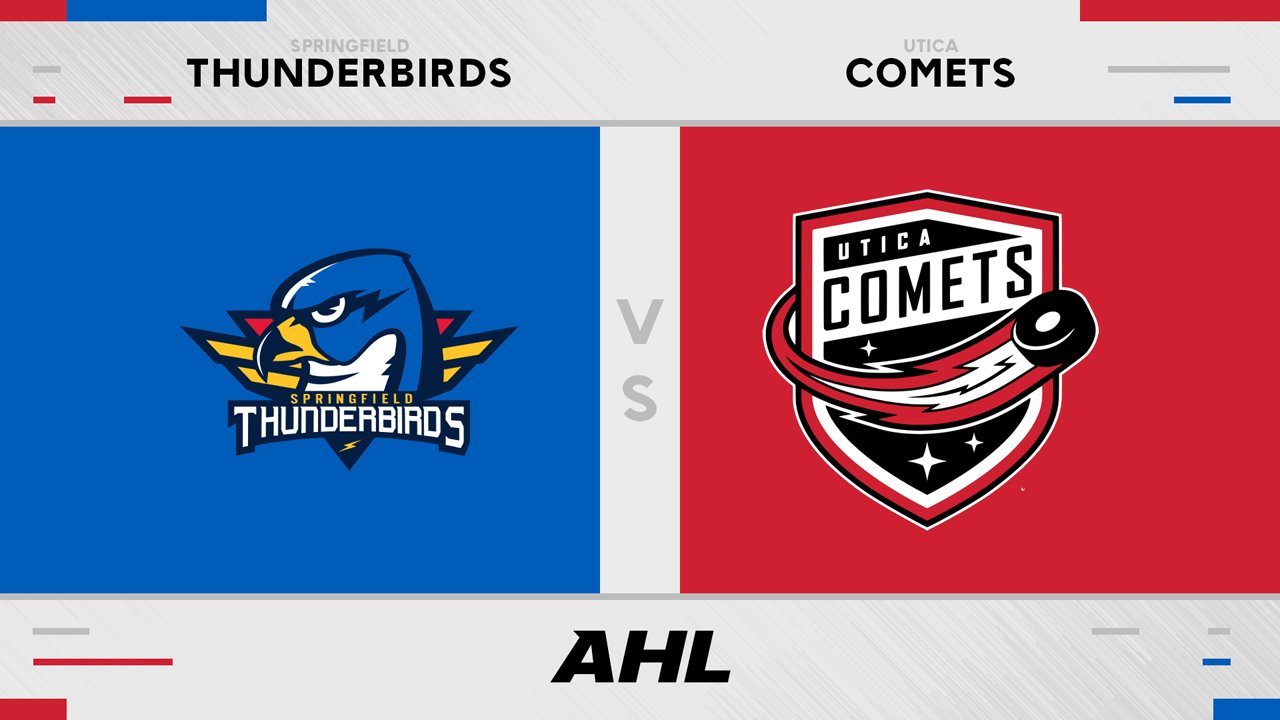 Springfield Thunderbirds vs Utica Comets poster Springfield Thunderbirds vs Utica Comets poster