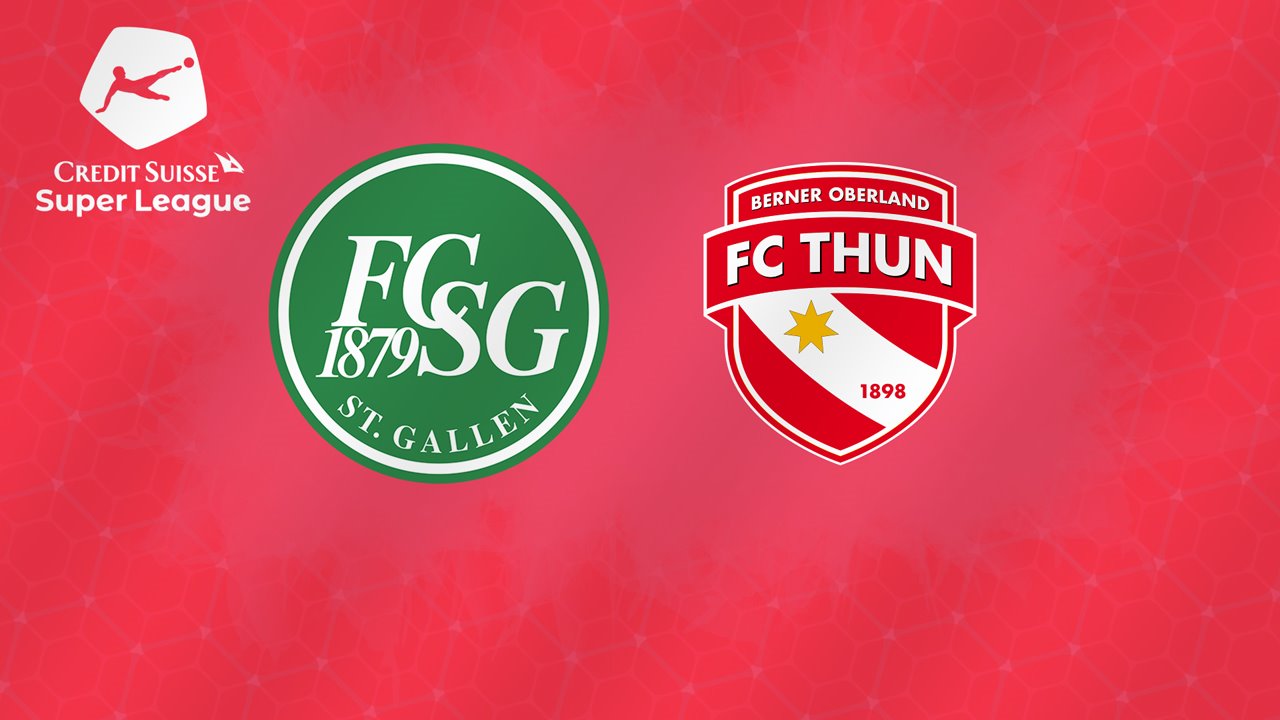 St. Gallen vs Thun poster St. Gallen vs Thun poster