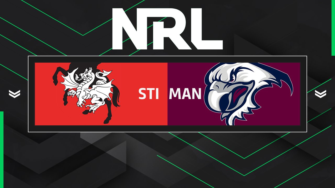 St. George Illawara Dragons vs Manly Sea Eagles poster