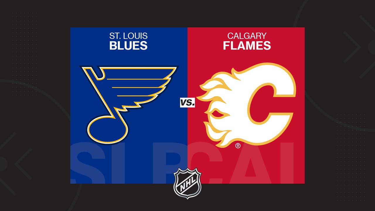St. Louis Blues vs Calgary Flames poster