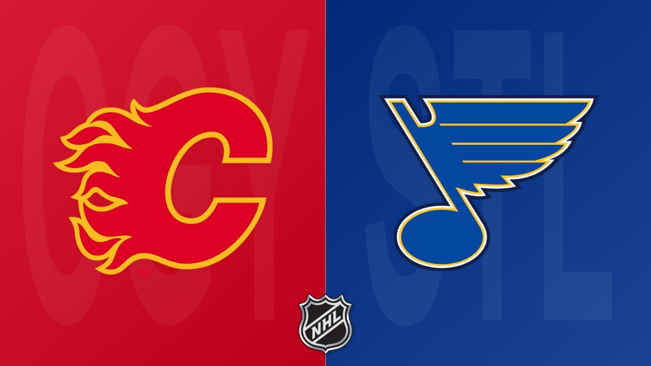 St. Louis Blues vs Calgary Flames poster