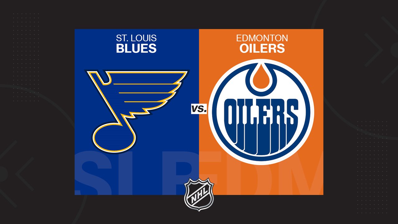 St. Louis Blues vs Edmonton Oilers poster