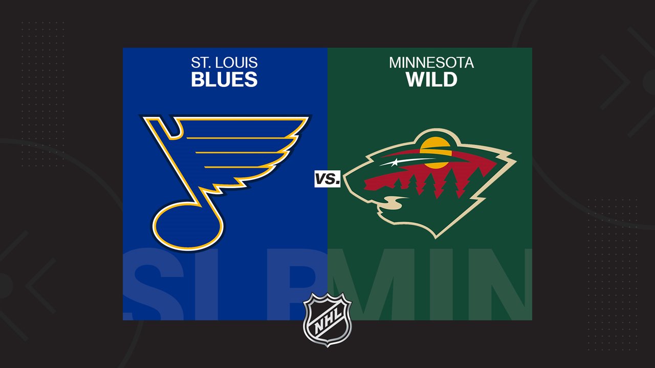 St. Louis Blues vs Minnesota Wild poster
