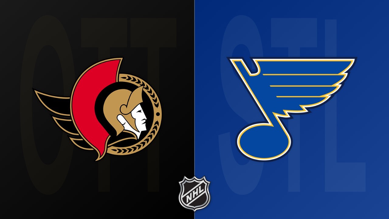 St. Louis Blues vs Ottawa Senators poster St. Louis Blues vs Ottawa Senators poster
