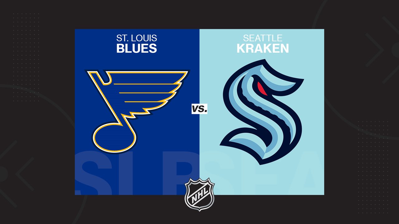 St. Louis Blues vs Seattle Kraken poster