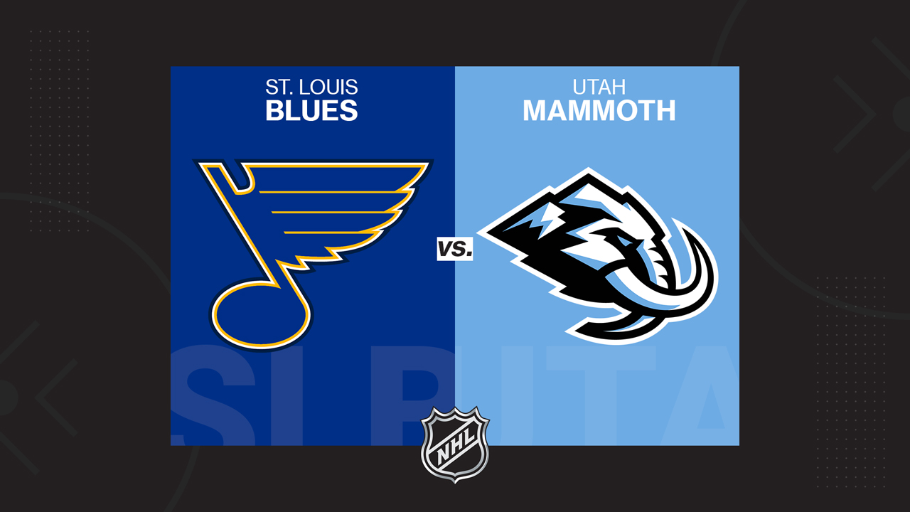 St. Louis Blues vs Utah Mammoth poster