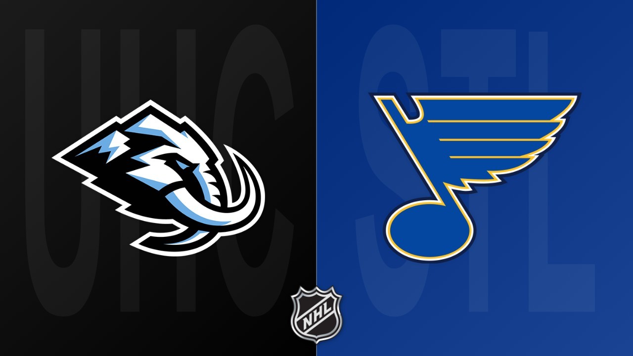 St. Louis Blues vs Utah Mammoth poster St. Louis Blues vs Utah Mammoth poster