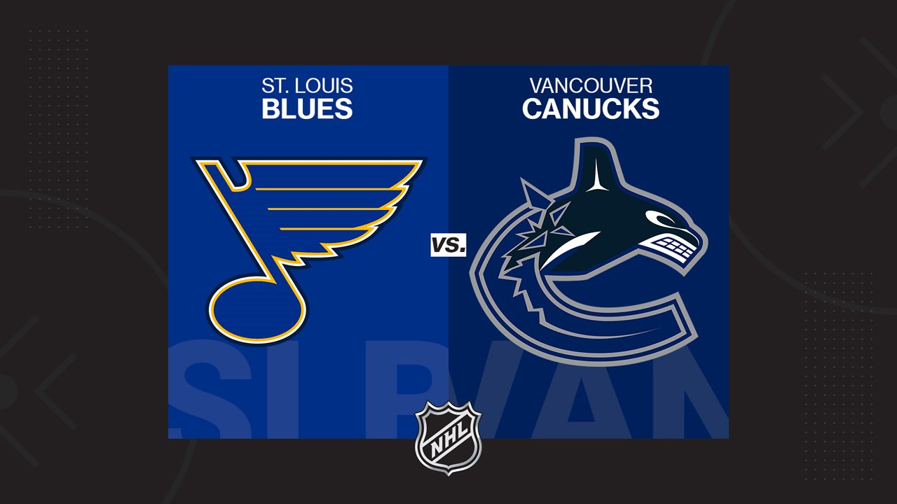 St. Louis Blues vs Vancouver Canucks poster