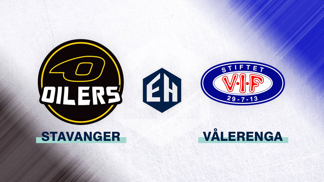 Stavanger Oilers vs Vålerenga poster Stavanger Oilers vs Vålerenga poster