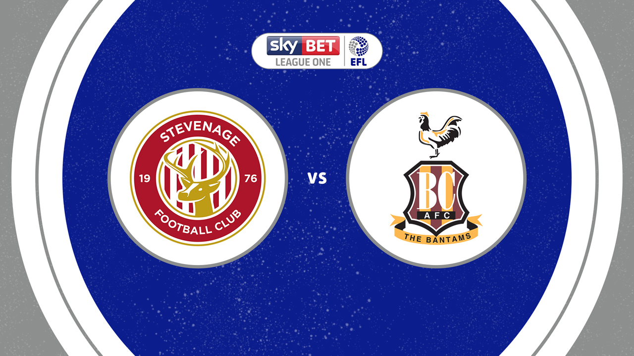 Stevenage vs Bradford City poster