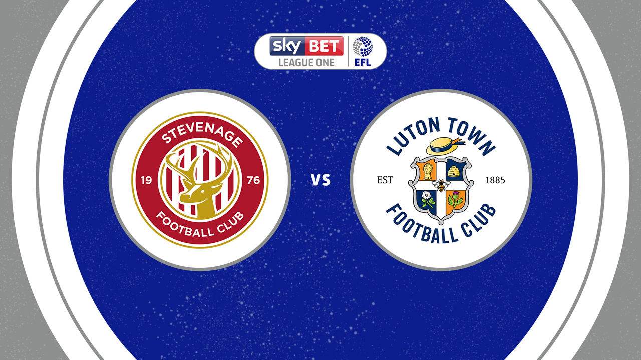 Stevenage vs Luton Town poster