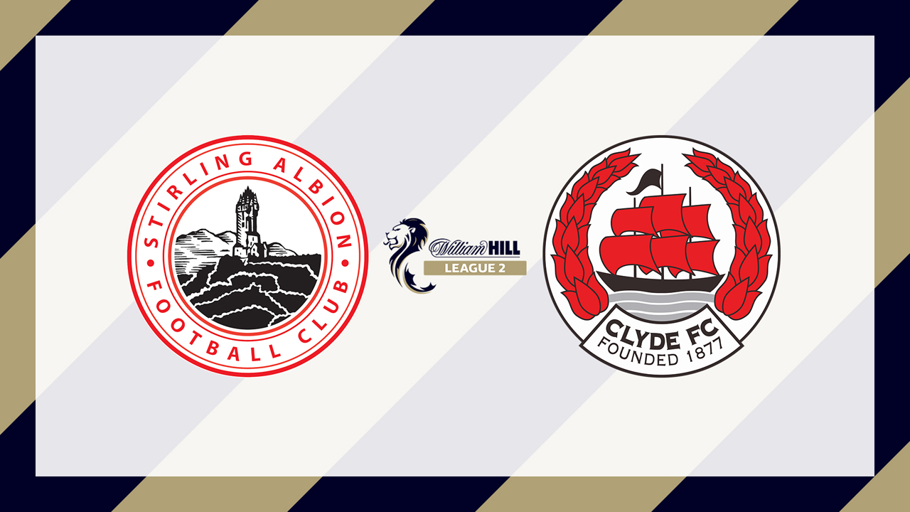 Stirling Albion vs Clyde poster Stirling Albion vs Clyde poster