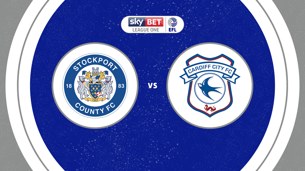 Stockport County vs Cardiff City poster