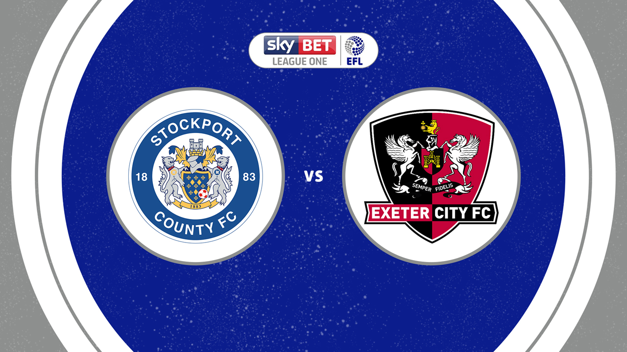 Stockport County vs Exeter City poster