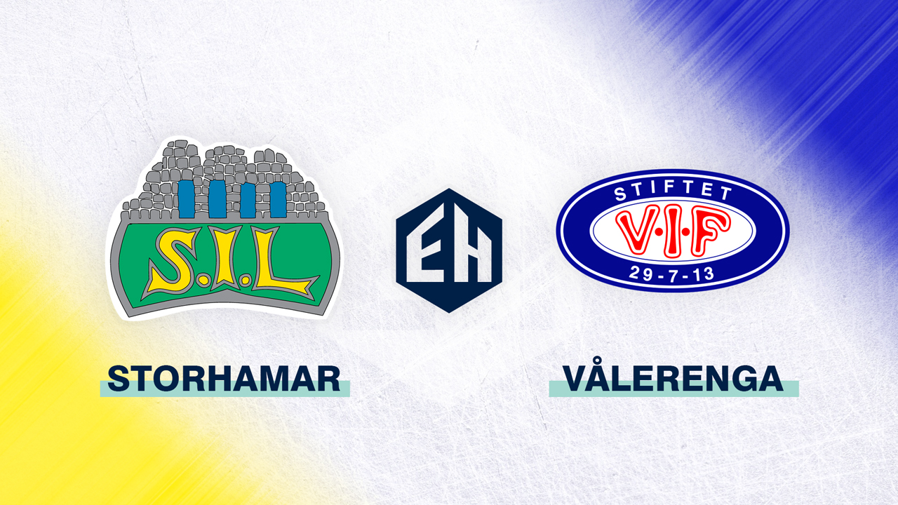 Storhamar vs Vålerenga poster Storhamar vs Vålerenga poster