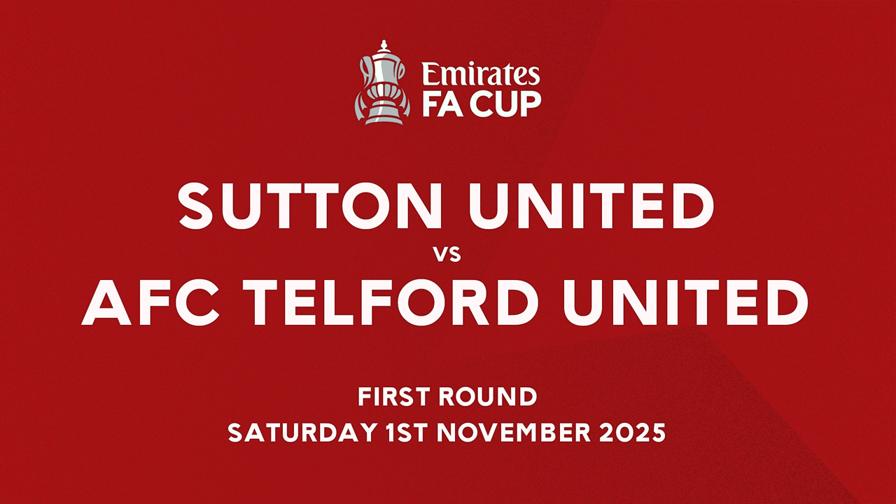 Sutton United vs AFC Telford United poster