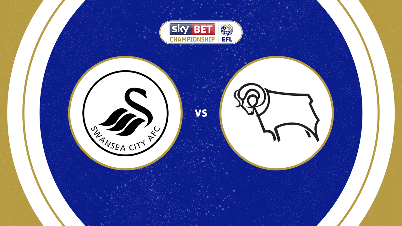 Swansea City vs Derby County poster Swansea City vs Derby County poster