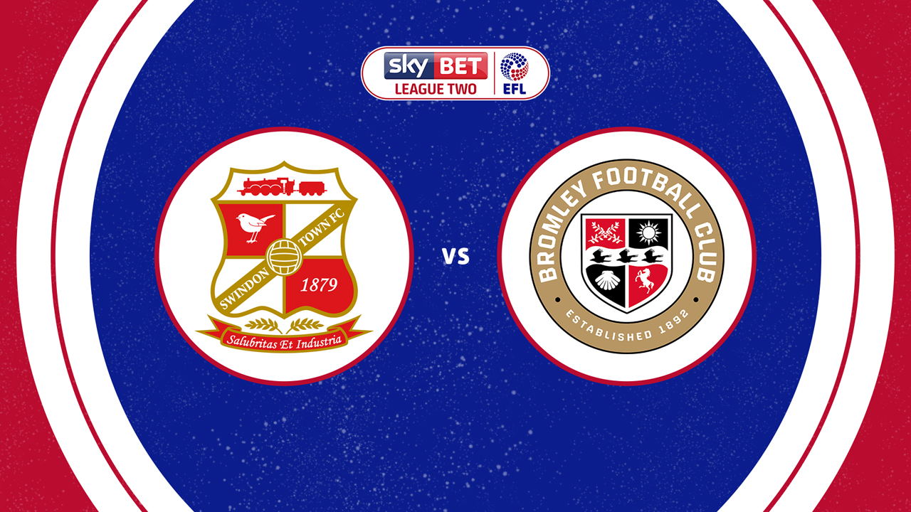 Swindon Town vs Bromley poster Swindon Town vs Bromley poster