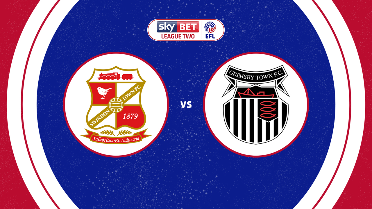 Swindon Town vs Grimsby Town poster Swindon Town vs Grimsby Town poster
