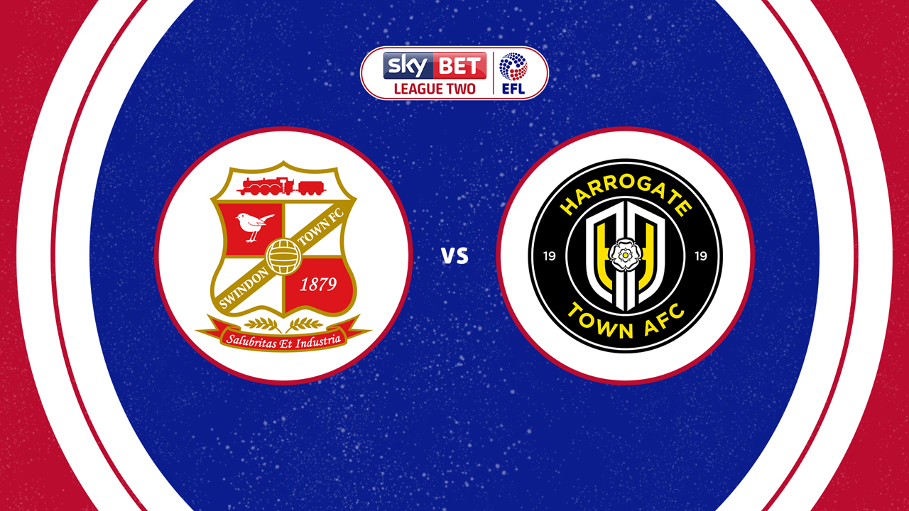 Swindon Town vs Harrogate Town poster