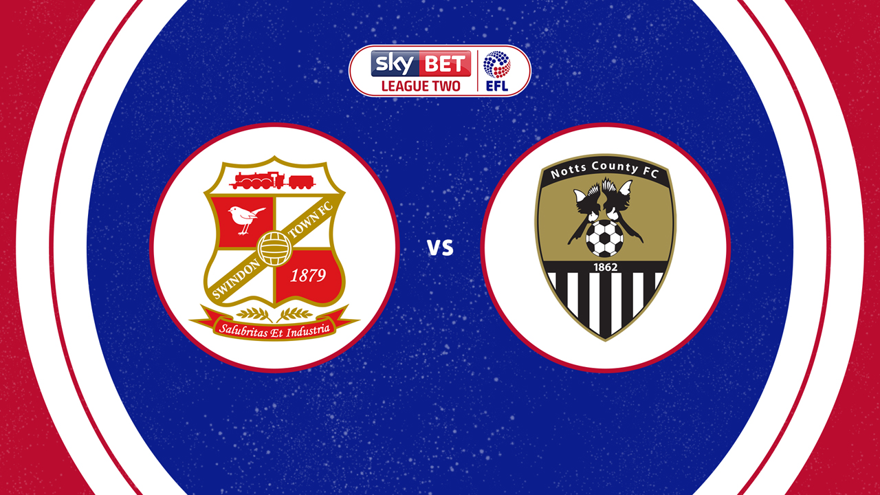 Swindon Town vs Notts County poster