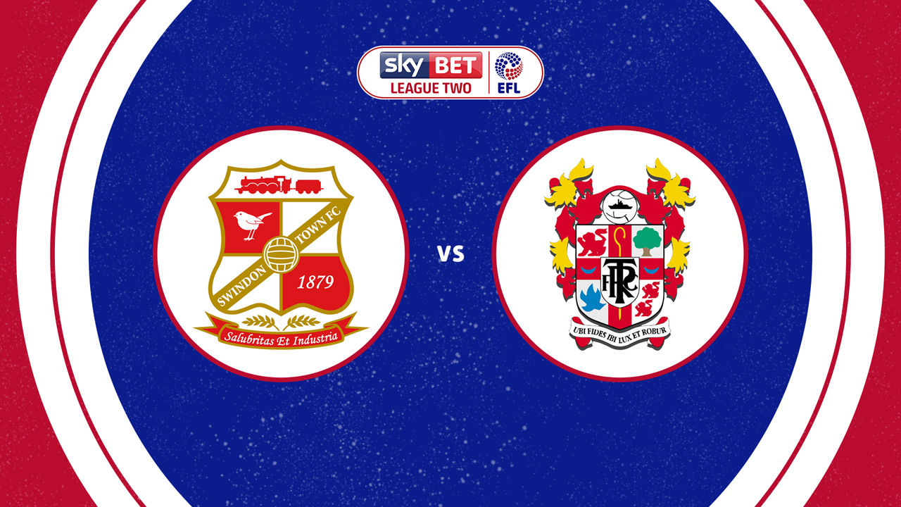 Swindon Town vs Tranmere Rovers poster