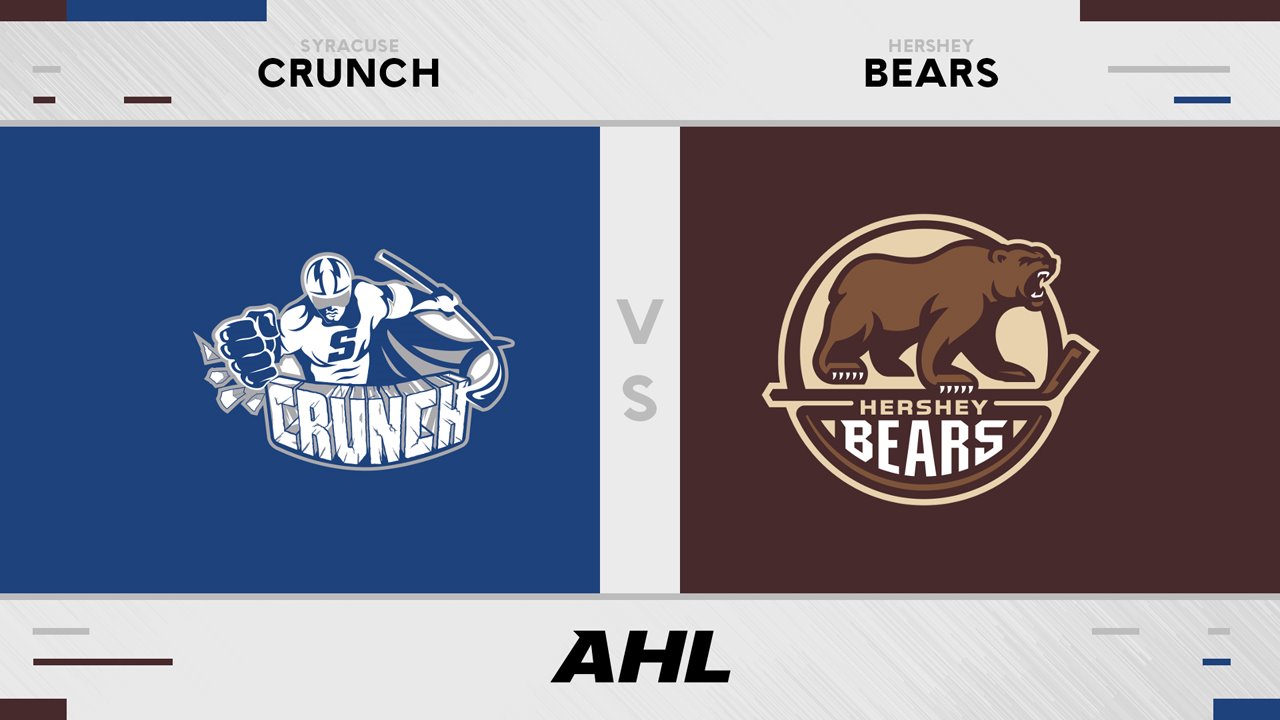Syracuse Crunch vs Hershey Bears poster Syracuse Crunch vs Hershey Bears poster
