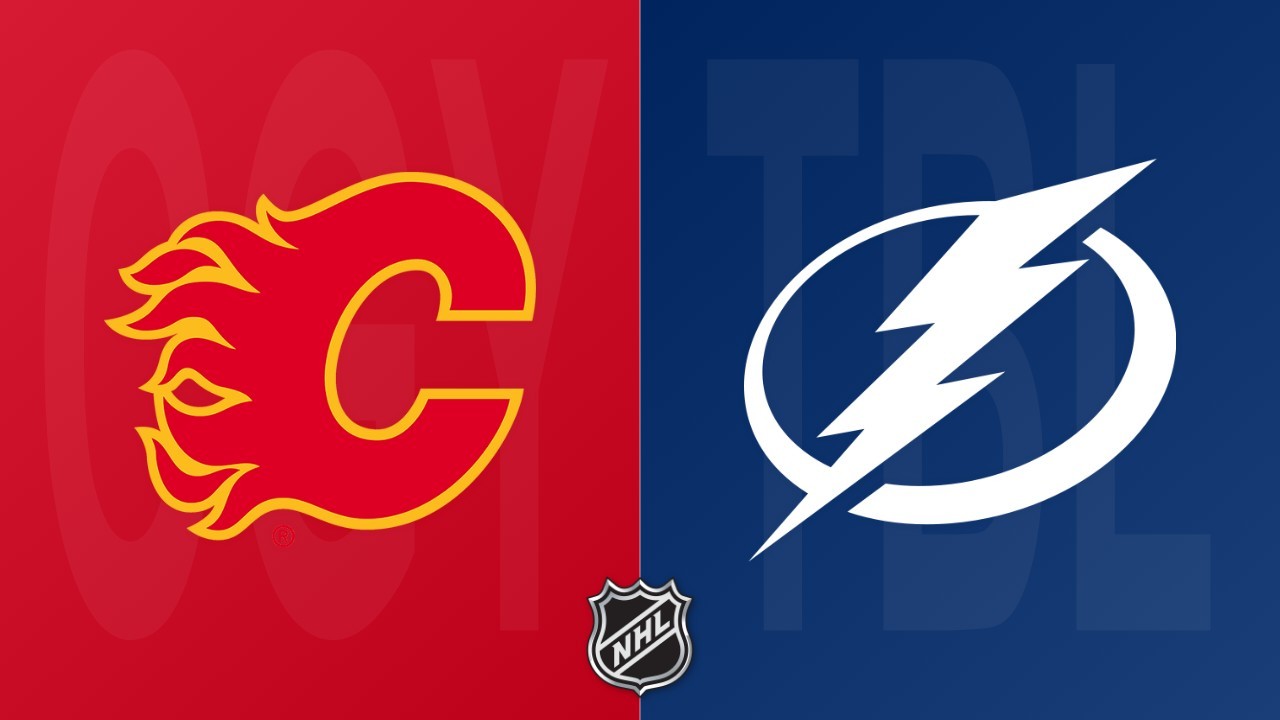 Tampa Bay Lightning vs Calgary Flames poster Tampa Bay Lightning vs Calgary Flames poster