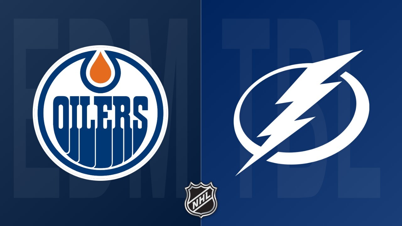 Tampa Bay Lightning vs Edmonton Oilers poster Tampa Bay Lightning vs Edmonton Oilers poster