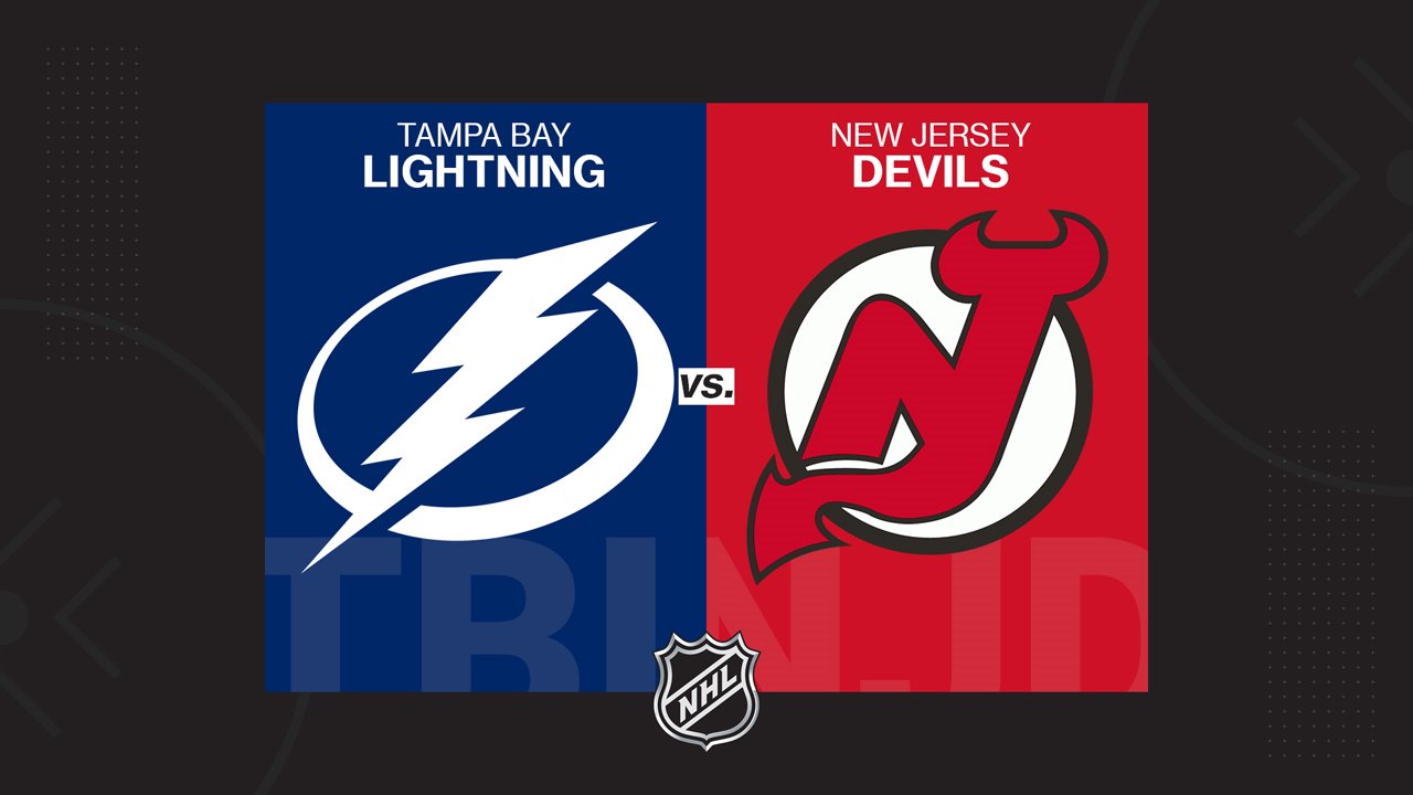 Tampa Bay Lightning vs New Jersey Devils poster