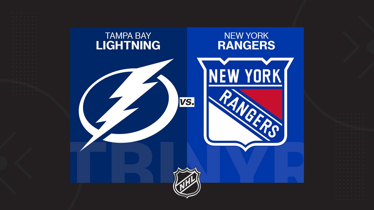 Tampa Bay Lightning vs New York Rangers poster