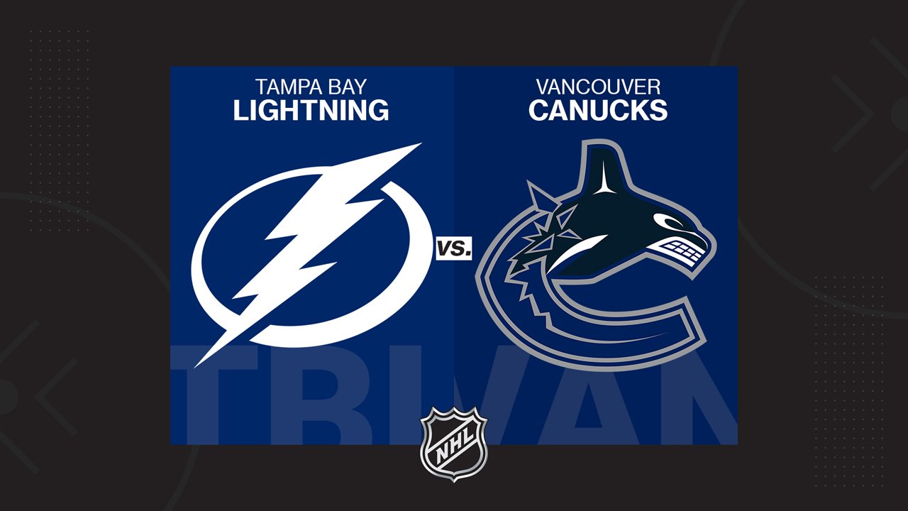 Tampa Bay Lightning vs Vancouver Canucks poster Tampa Bay Lightning vs Vancouver Canucks poster